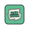 color hand drawn style carré webtoon icon