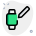Edit smartwatch setting with pen logotype layout icon