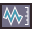 retro style sonometer icon