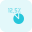 Twelve and a half percent section on a pie chart icon