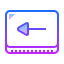 gradient style 역행 키이 icon
