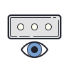 color hand drawn style passwort anzeigen icon