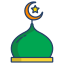 Símbolo-muçulmano externo-ramadan-icongeek26-linear-colour-icongeek26 icon