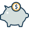 16-piggy bank icon