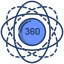 360 degrees icon