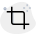 Resize and crop tool for image processing icon