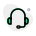 Professional headphones for telecalling another chat support device icon