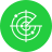 externes-gerät-militär-und-krieg-glyph-on-circles-amoghdesign icon
