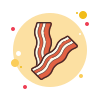 bubbles style bacon icon