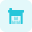 Industrial grade warehouse for material boxes storage icon