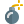 Explosive bomb isolated on a white background icon
