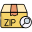 внешний-Zip-post-office-bearicons-outline-color-bearicons icon