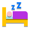 Dormir dans le lit icon