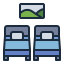 twin bed icon