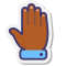 stickers style hand icon
