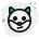 Confused dog facial expression emoji for instant messenger icon