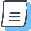 pastel color style blocco note icon