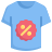 clothes discount icon