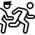 ios 17 outlined style verfolgungsjagd icon