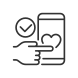 mobile donation icon