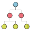 внешняя-иерархическая-структура-инфографика-флатиконы-линейный-цвет-плоские-значки-5 icon