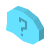 isometric color style 물어보다 icon