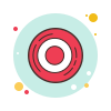 bubbles style target app icon