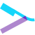 water color style straight razor icon