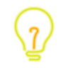 neon style light icon