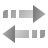 Flecha direccional horizontal icon