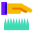 color glass style lawn care icon