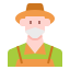 farmer in mask icon