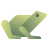 deco color style frog icon