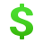 emoji-signo-de-dólar-pesado icon