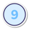 Eingekreiste 9 icon