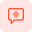 Conversation regarding microprocessor Technology Isolated on a white background icon