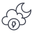 Cloudy Storm Night icon