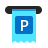 bilhete de estacionamento icon