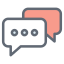 chat bubbles icon