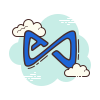 cloud style 轴无限 icon