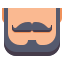 Mustache With Beard icon