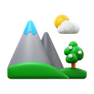 3d fluency style 봄 풍경 icon