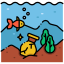 underwater archaeology icon
