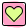 Heart shape in a square isolated on a white background icon