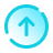 pulsar gradient style scroll up icon