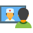 consulta médica on-line icon