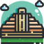 mayan pyramid icon