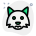 Sad fox frowning pictorial representation chat emoticon icon