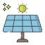 ferme-d-énergie-solaire-externe-flaticons-lineal-color-flat-icons-2 icon