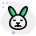 sad face pictorial representation rabbit emoji for chat icon